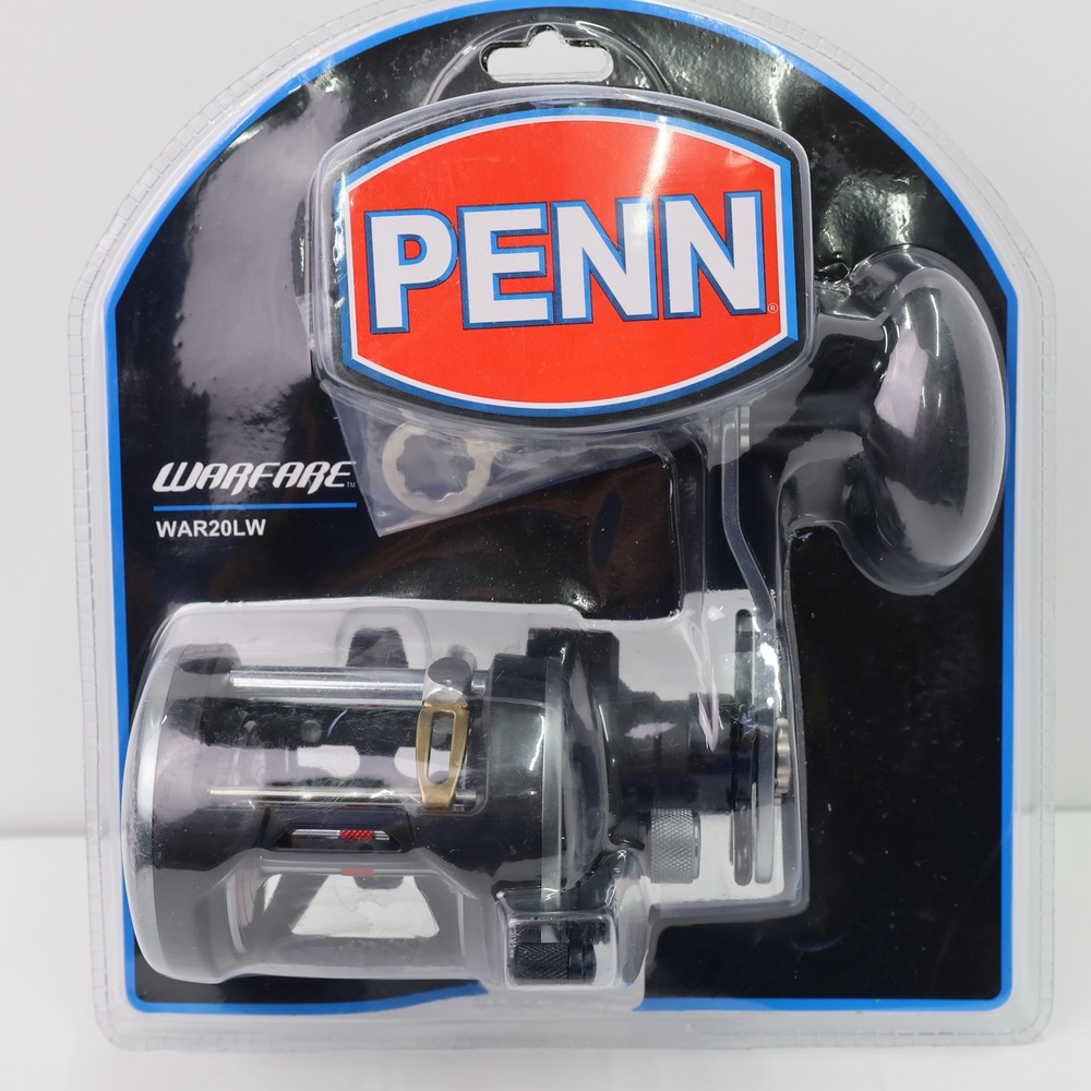 Penn Warfare WAR20LW Level Wind Conventional Fishing Reel Black 5.1:1 Ratio NEW